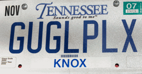 License plate number: GUGLPLX